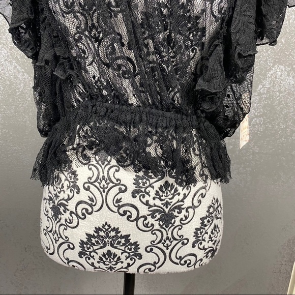 Free People Sweet Surprise Lace Blouse black - Picture 6 of 11